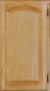   raised panel oak exposed hinges